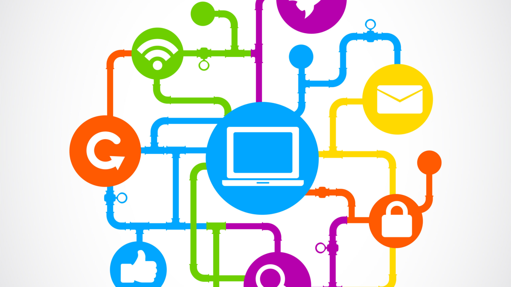 Illustration of social media concept