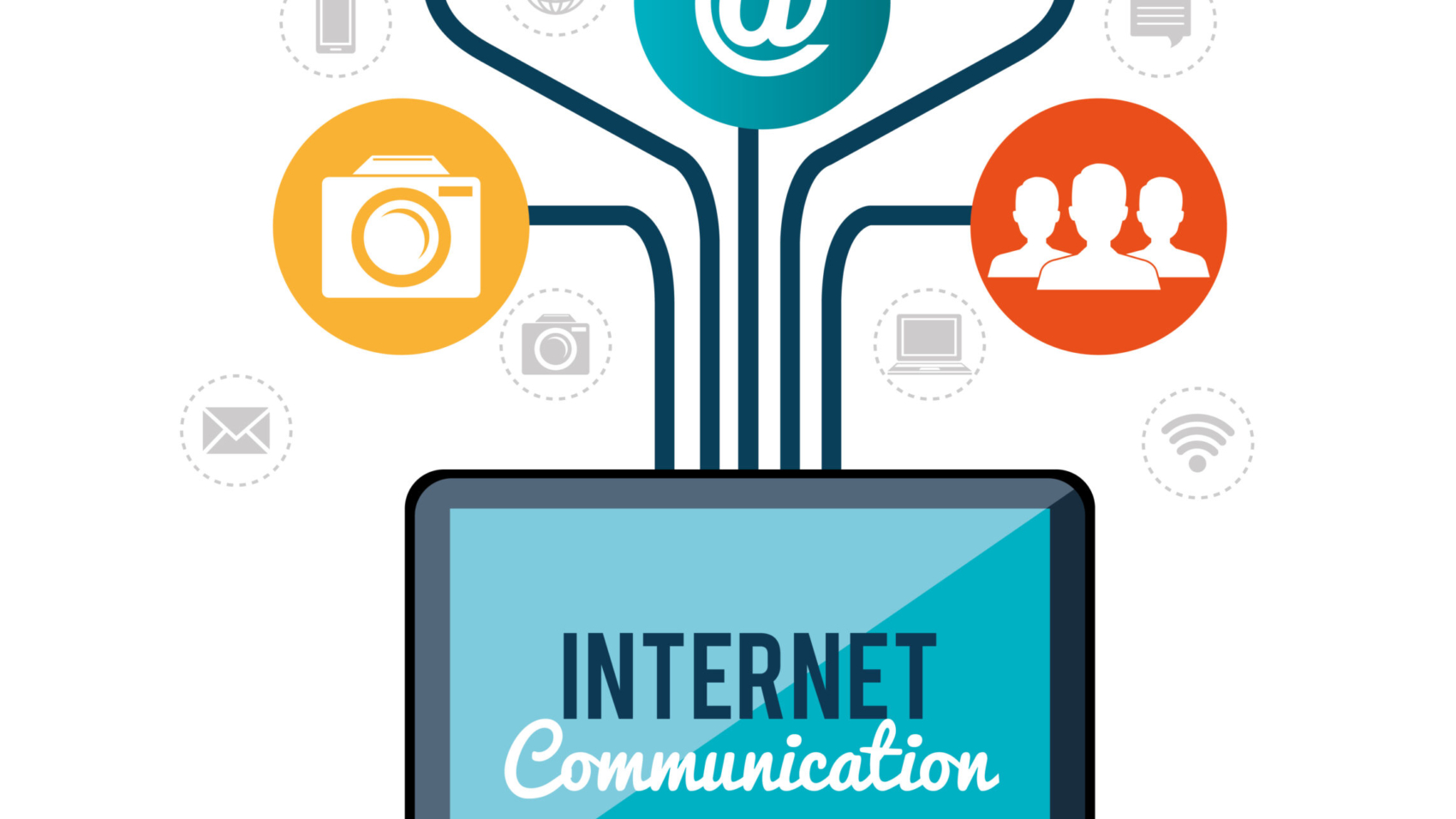 internet communication design, vector illustration eps10 graphic